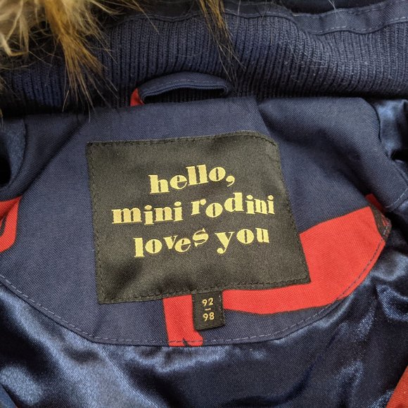 MINI RODINI K2 Dog Parka 92/98 - Picture 3 of 4